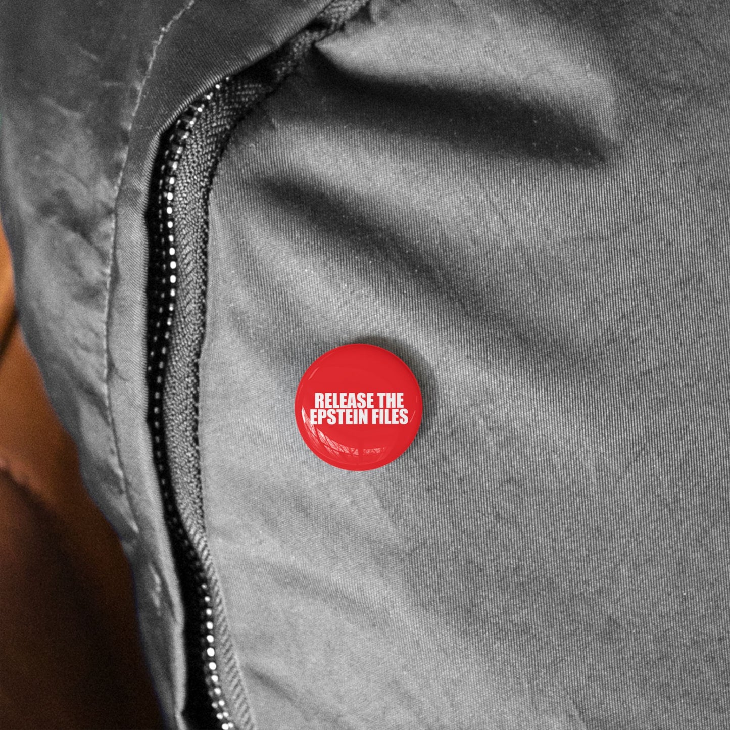 Release The Epstein Files 1" Button Pin