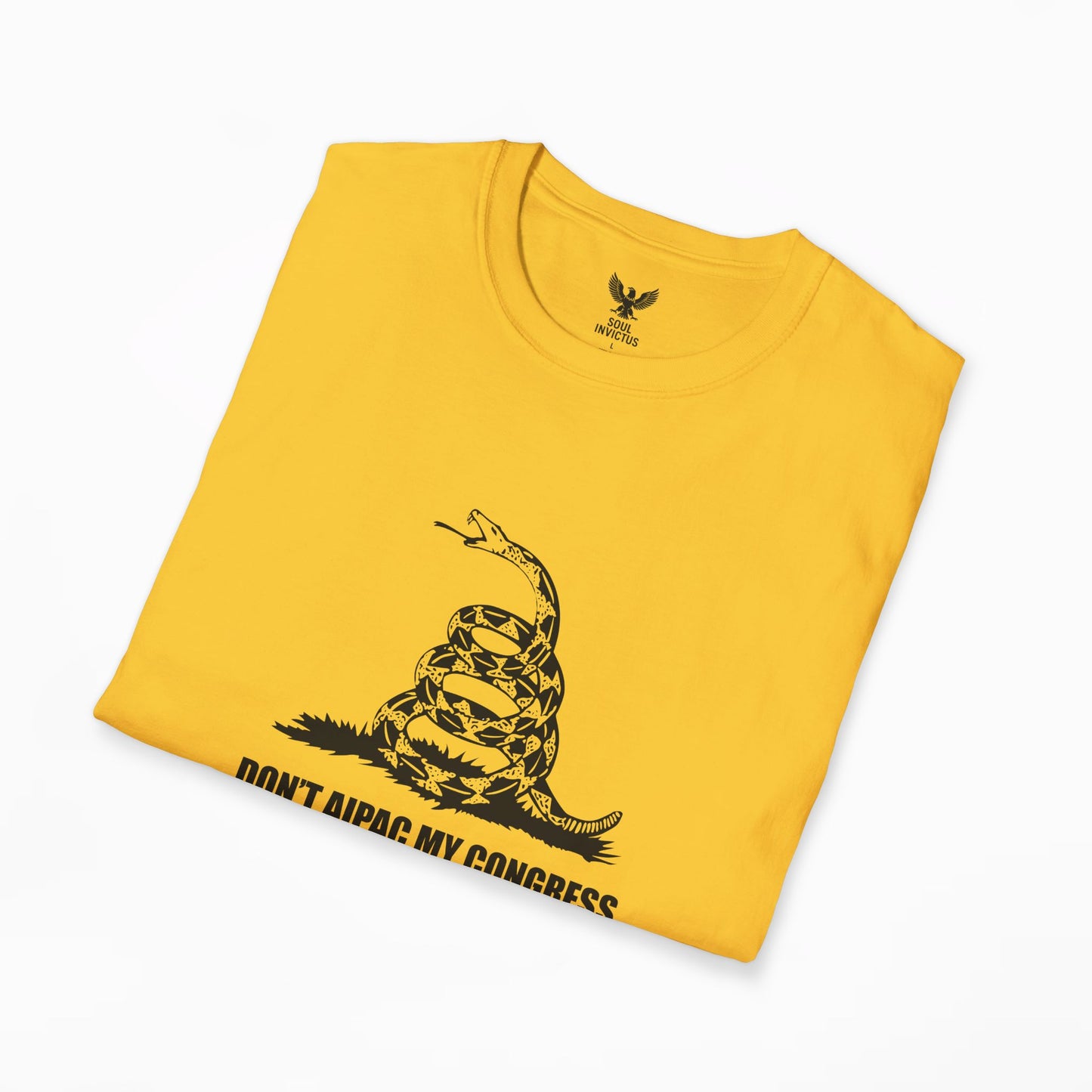 Don't Aipac My Congress T-Shirt | Yellow on Black