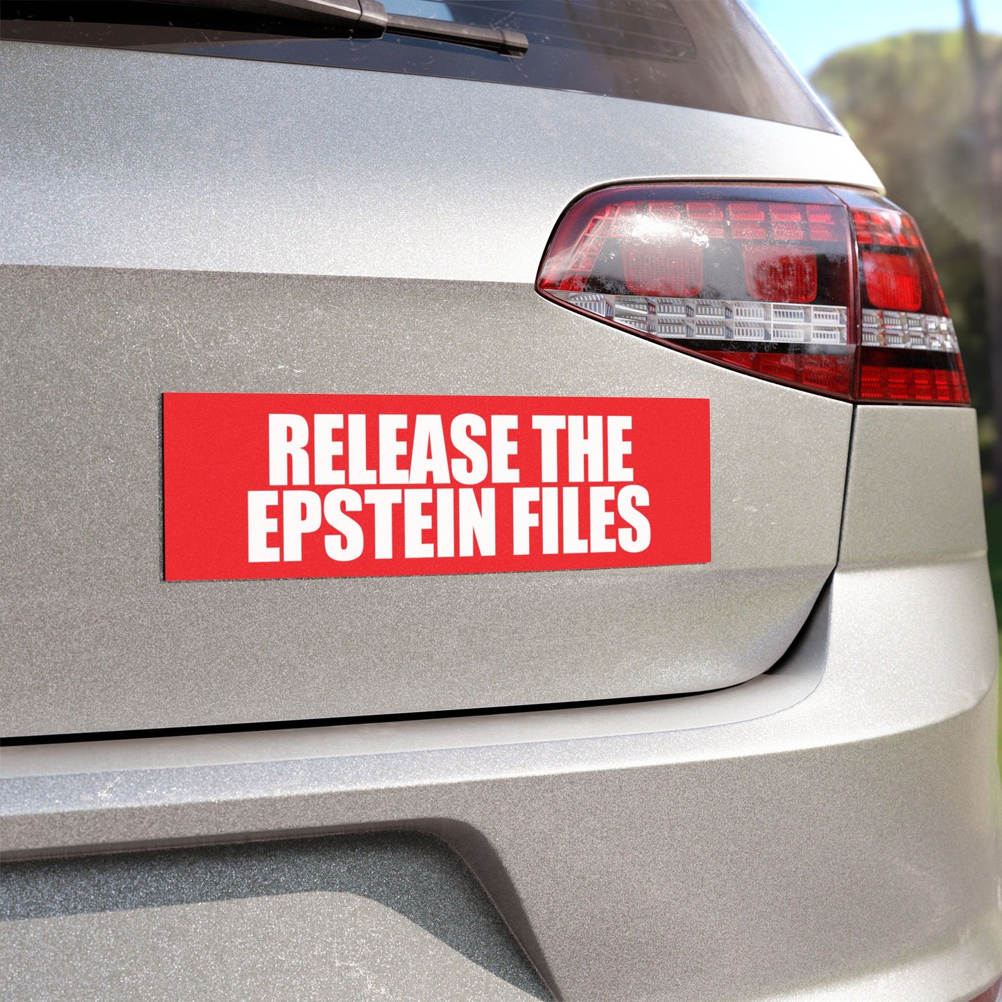 Release The Epstein Files | Car Magnet
