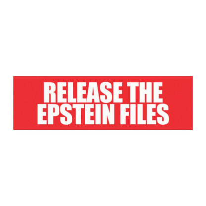 Release The Epstein Files | Car Magnet