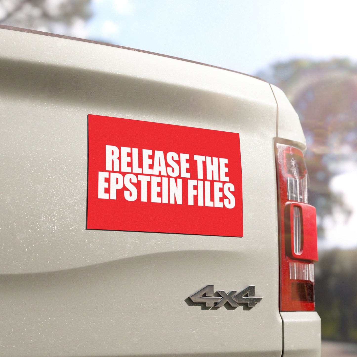 Release The Epstein Files | Car Magnet