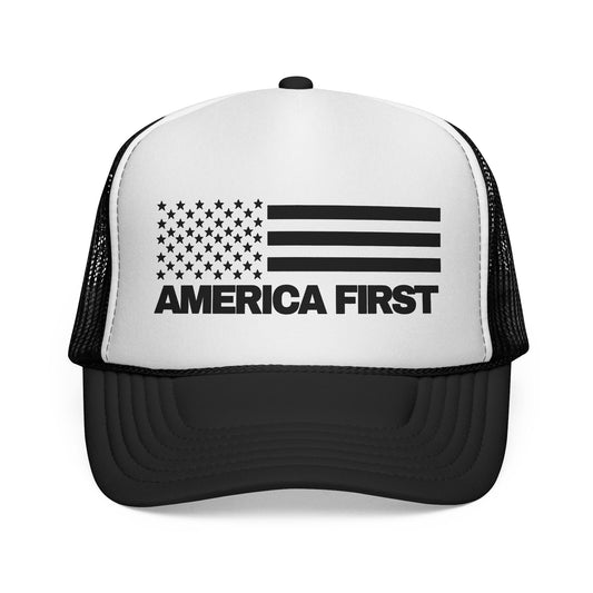 America First Snapback Trucker Cap