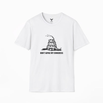 Don't Aipac My Congress T-Shirt | Black on White