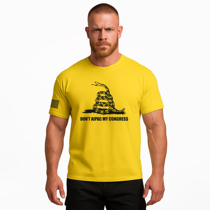 Don't Aipac My Congress T-Shirt | Yellow on Black