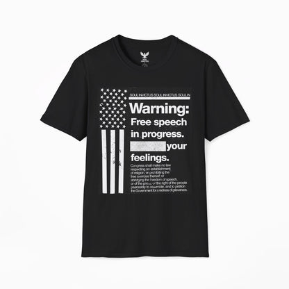 Warning: Free Speech T-shirt