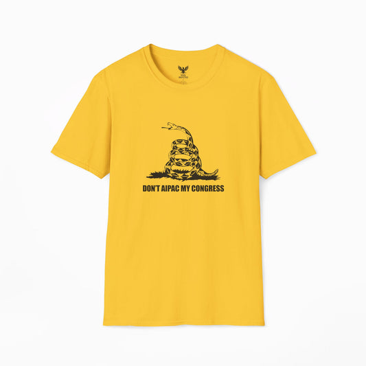 Don't Aipac My Congress T-Shirt | Yellow on Black
